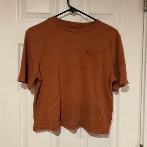 Rustic brown crop top